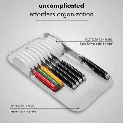 Kitchen Knife Drawer Organizer Kitchen Knife Holder with 5 & 11 Slots