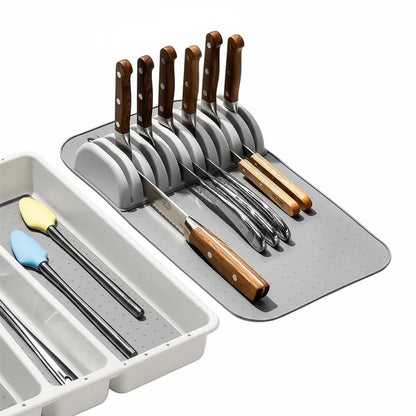 Kitchen Knife Drawer Organizer Kitchen Knife Holder with 5 & 11 Slots